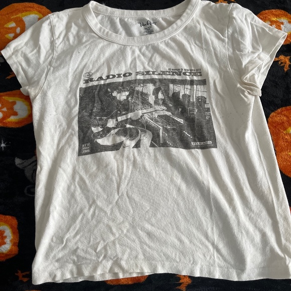 Brandy Melville Tops Brandy Melville Radio Silence Shirt Poshmark